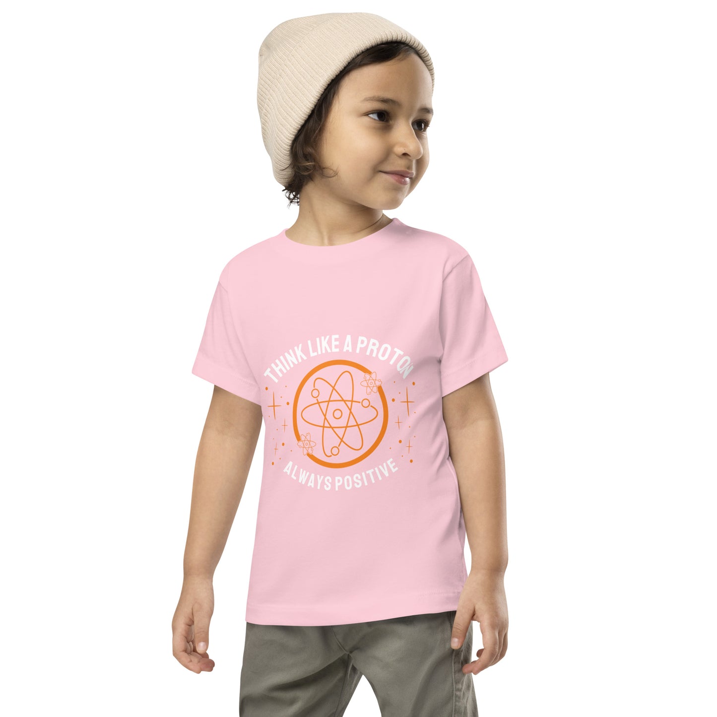 Toddler Short Sleeve Tee - Think Like A Proton - Always Positive