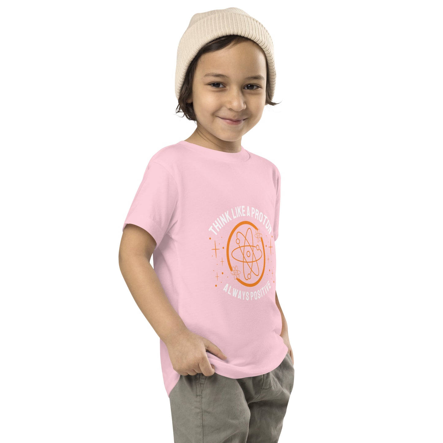 Toddler Short Sleeve Tee - Think Like A Proton - Always Positive