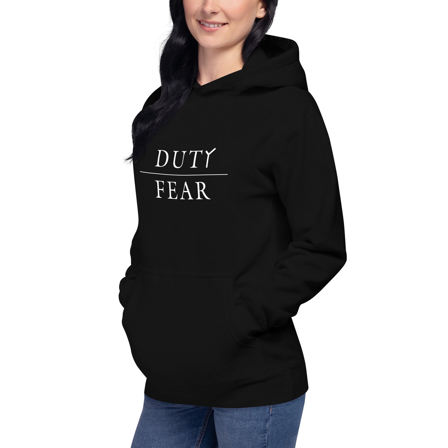 Unisex Premium Hoodie - Duty Over Fear