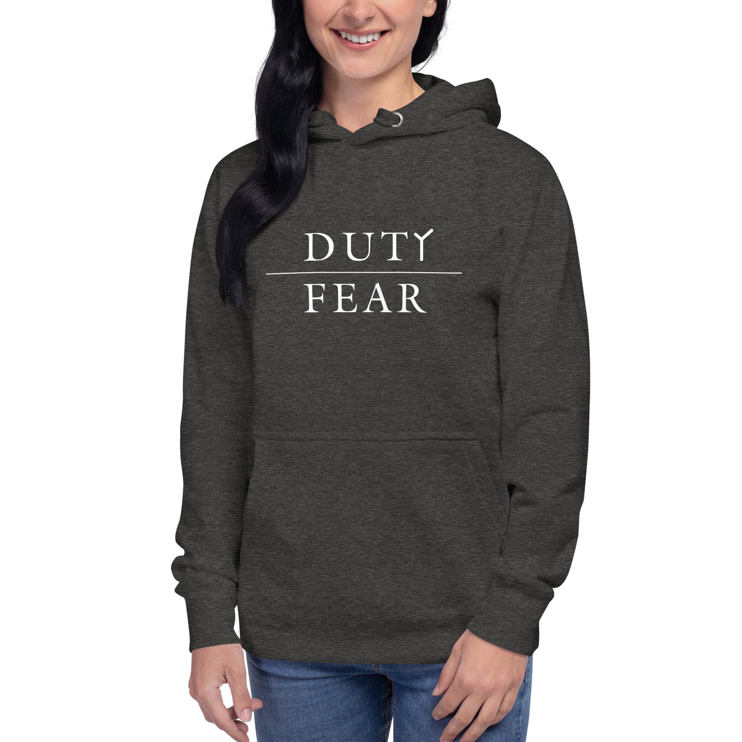 Unisex Premium Hoodie - Duty Over Fear