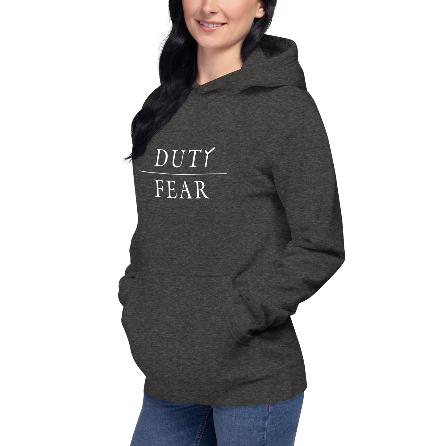 Unisex Premium Hoodie - Duty Over Fear