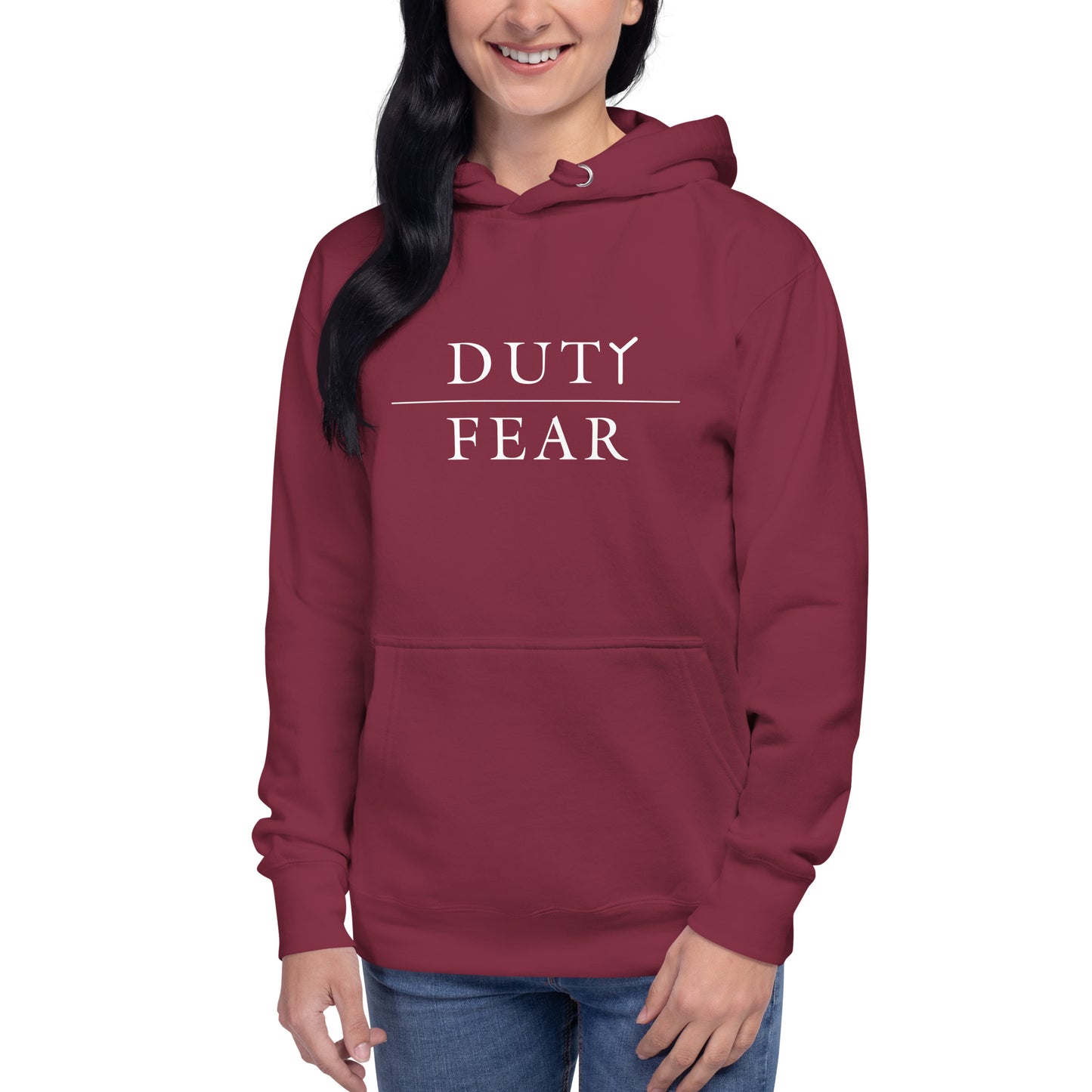Unisex Premium Hoodie - Duty Over Fear