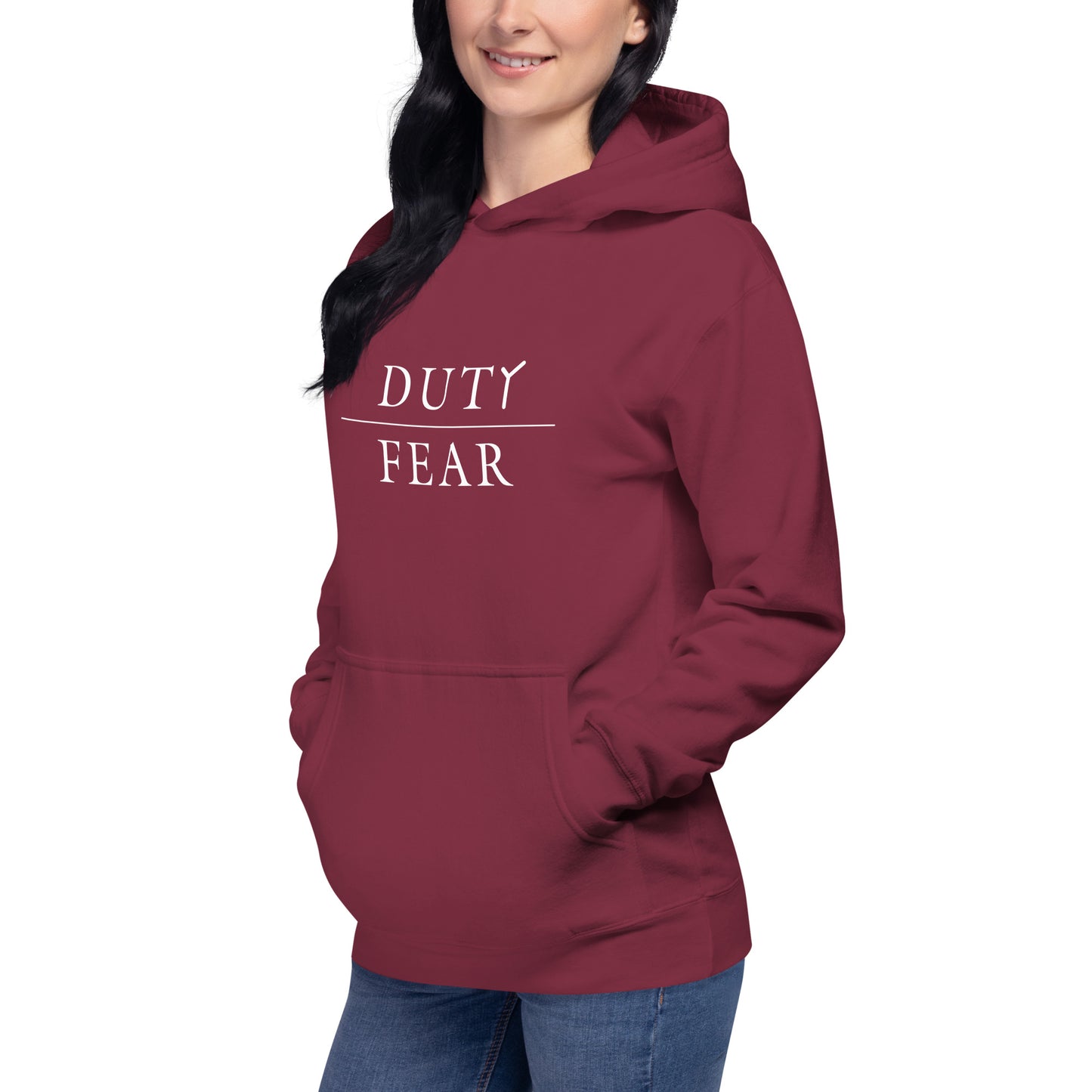 Unisex Premium Hoodie - Duty Over Fear