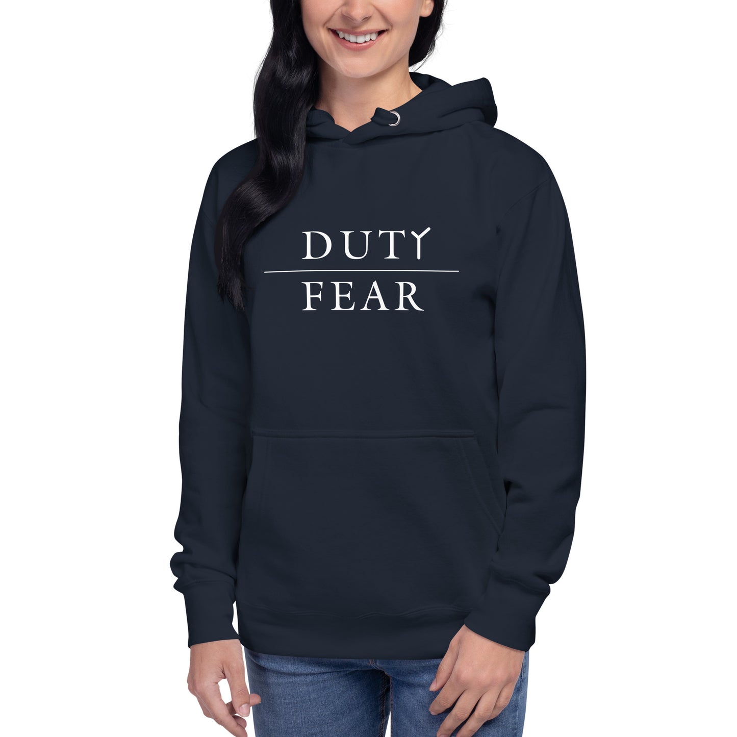 Unisex Premium Hoodie - Duty Over Fear