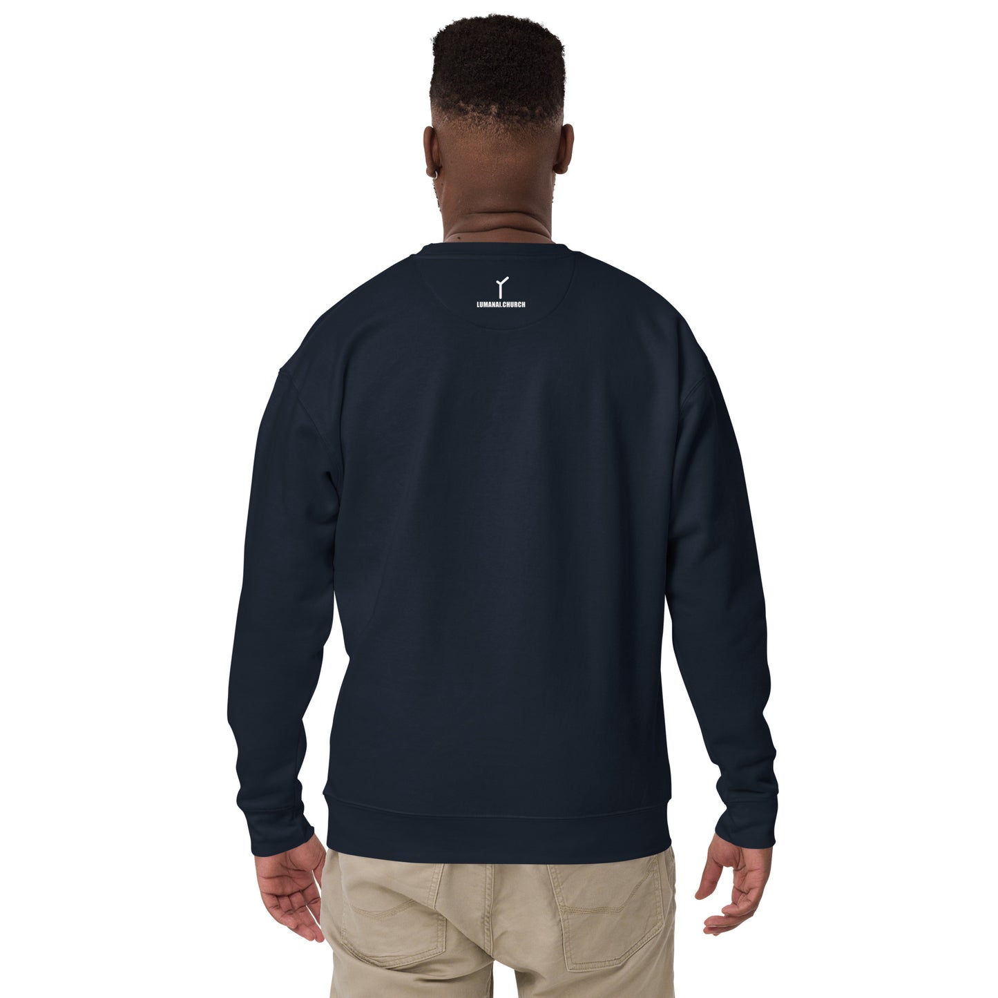 Unisex Premium Sweatshirt - Think Like A Proton - Always Positive