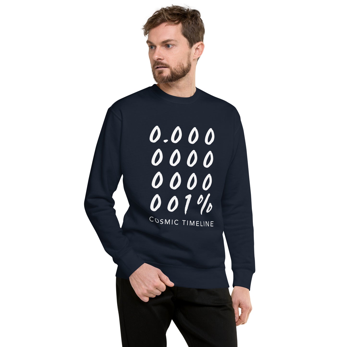 Unisex Premium Sweatshirt - Cosmic Timeline