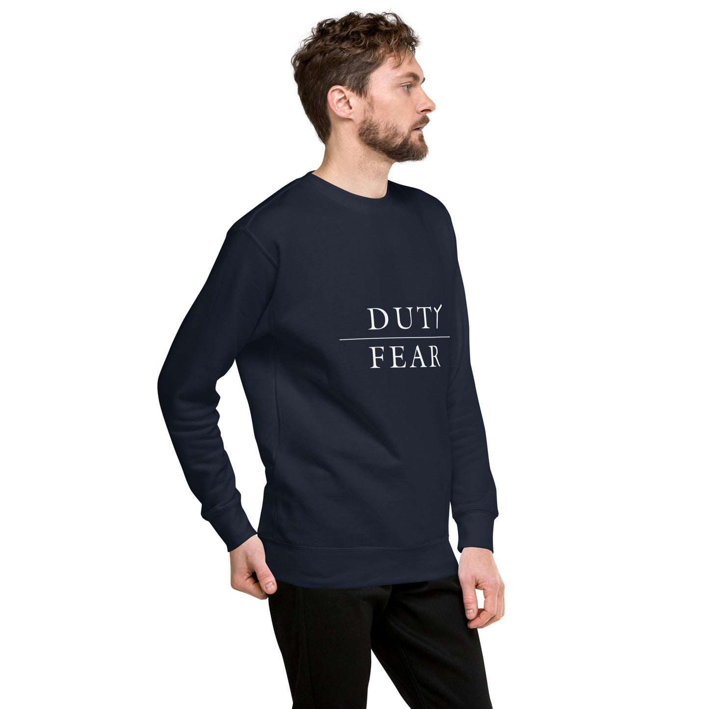 Unisex Premium Sweatshirt - Duty Over Fear