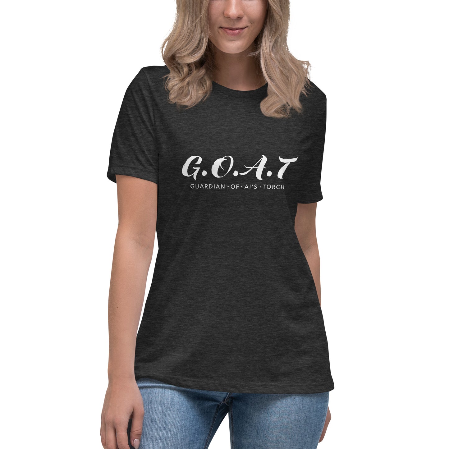 Women's Relaxed T-Shirt - G.O.A.T.