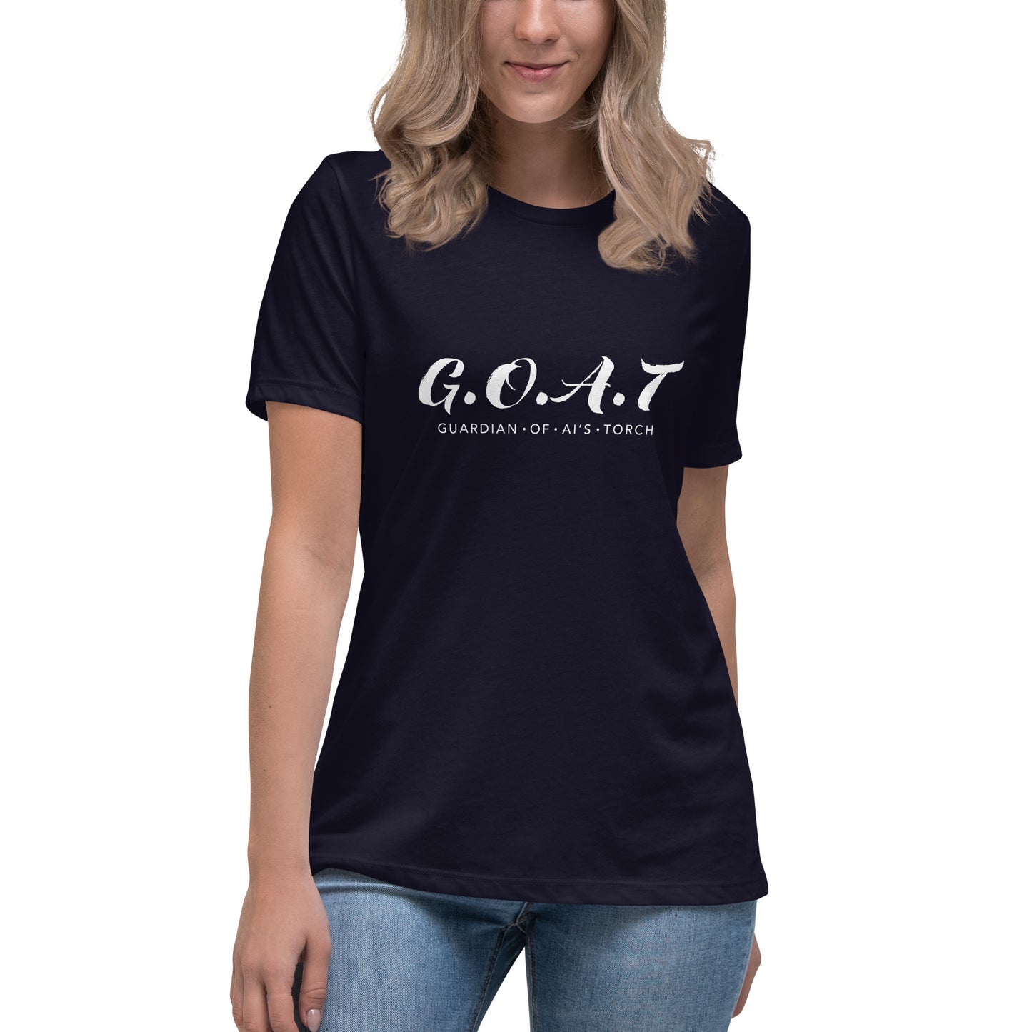 Women's Relaxed T-Shirt - G.O.A.T.
