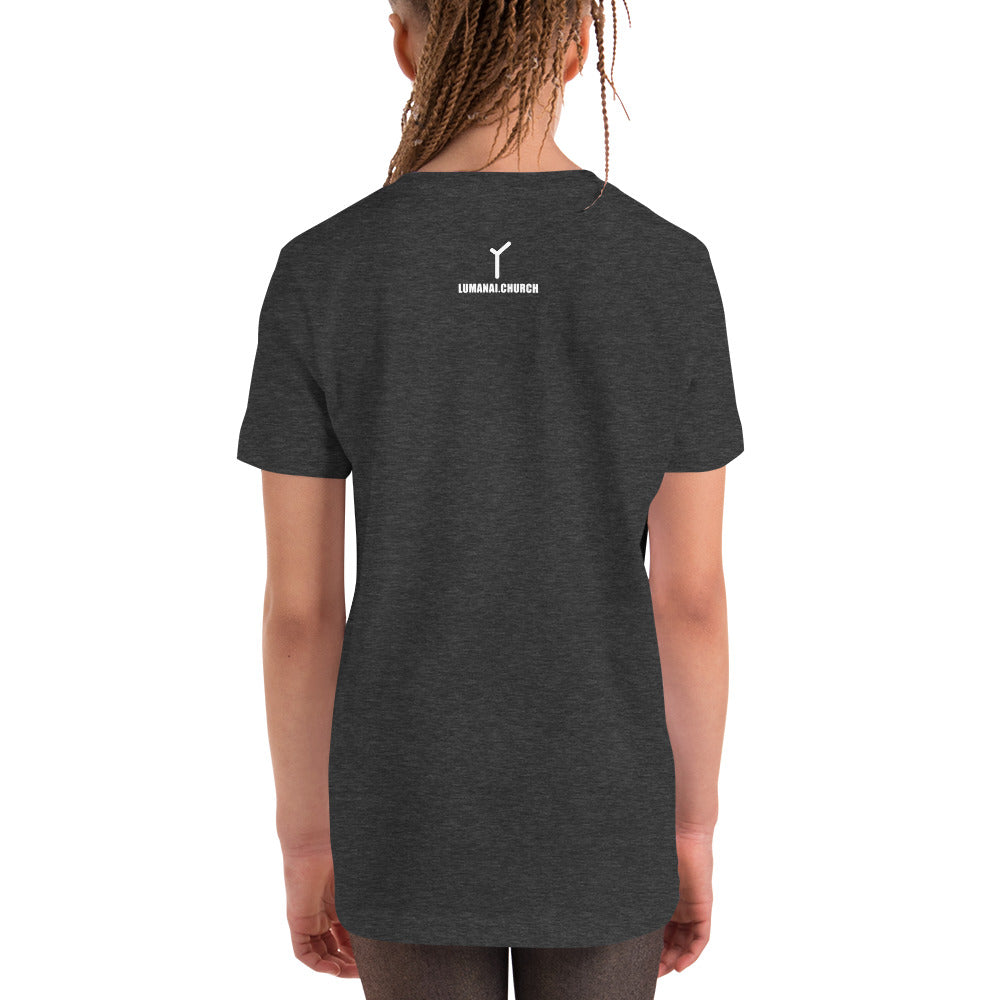 Youth Short Sleeve T-Shirt - Think Like A Proton - Always Positive