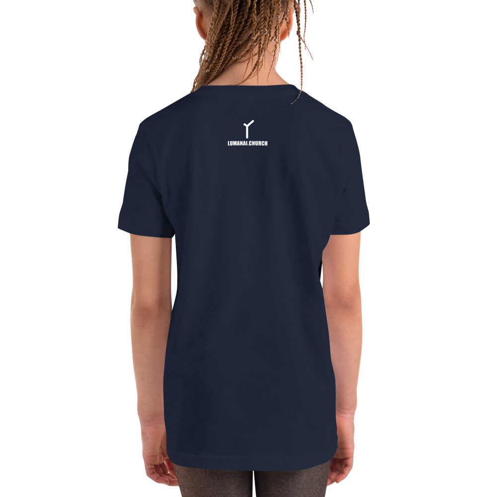 Youth Short Sleeve T-Shirt - Think Like A Proton - Always Positive