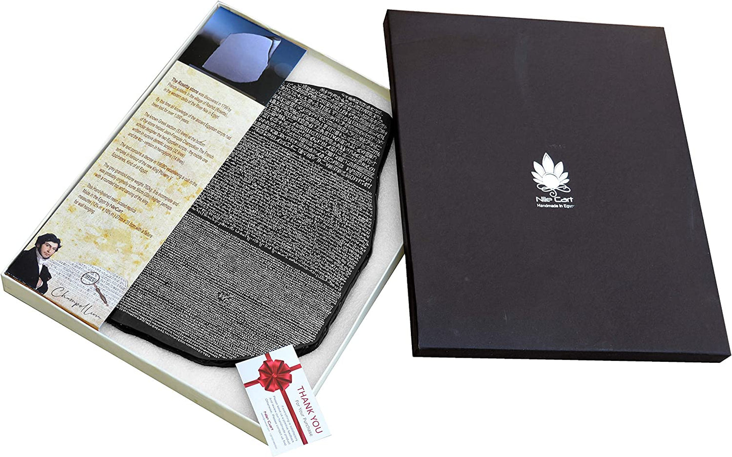 Egyptian Rosetta Stone Highly Detailed Scaled Replica 12 In. Wall Plaque. Made in Egypt