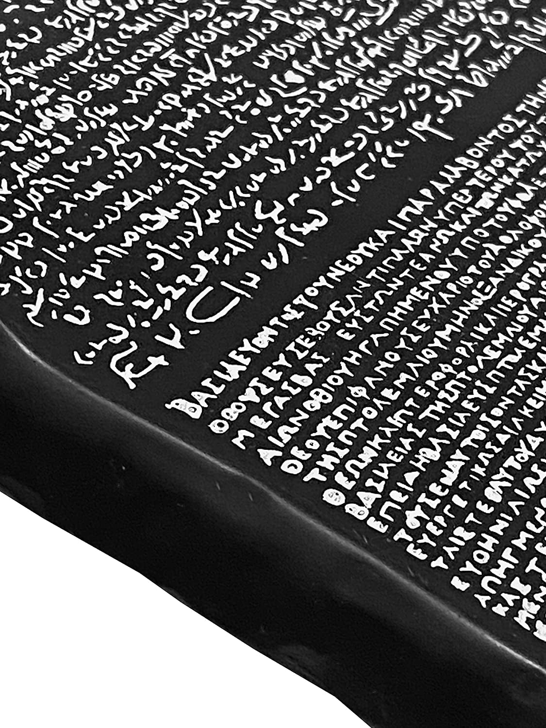 Egyptian Rosetta Stone Highly Detailed Scaled Replica 12 In. Wall Plaque. Made in Egypt