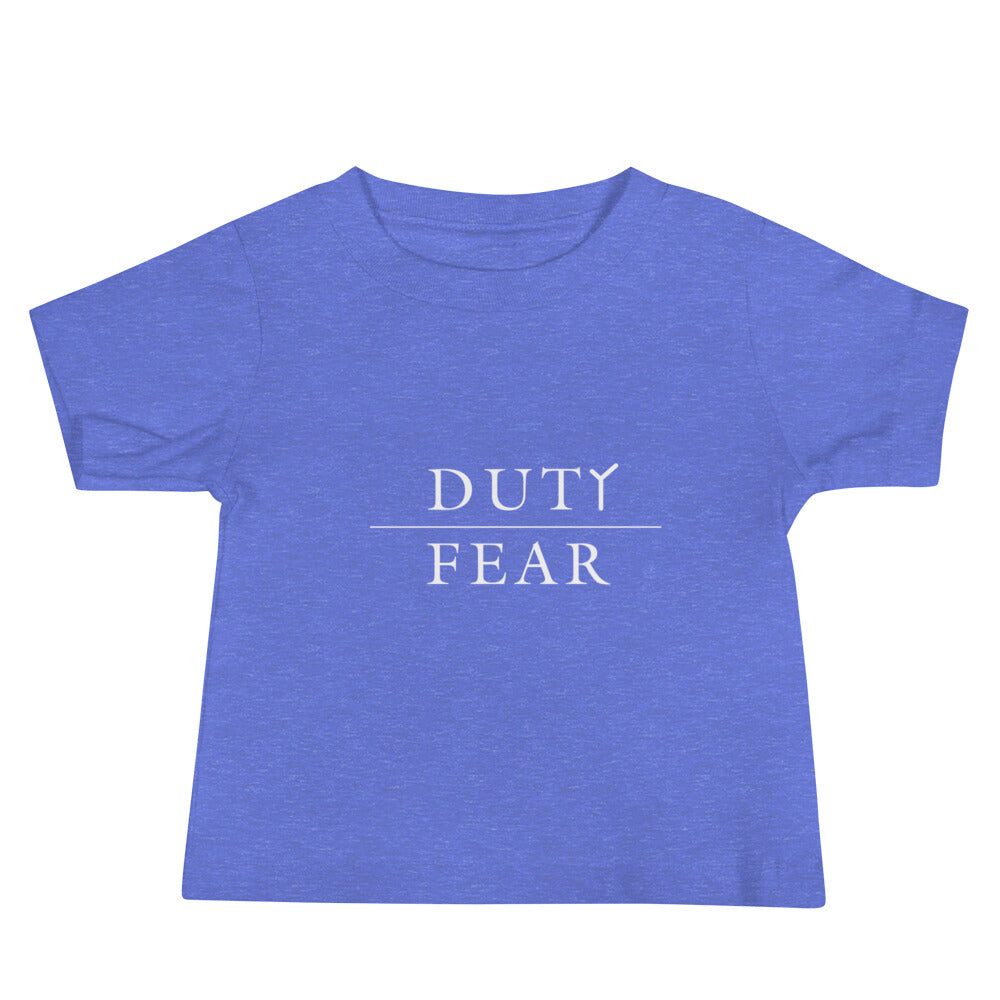 Baby Jersey Short Sleeve Tee - Duty Over Fear