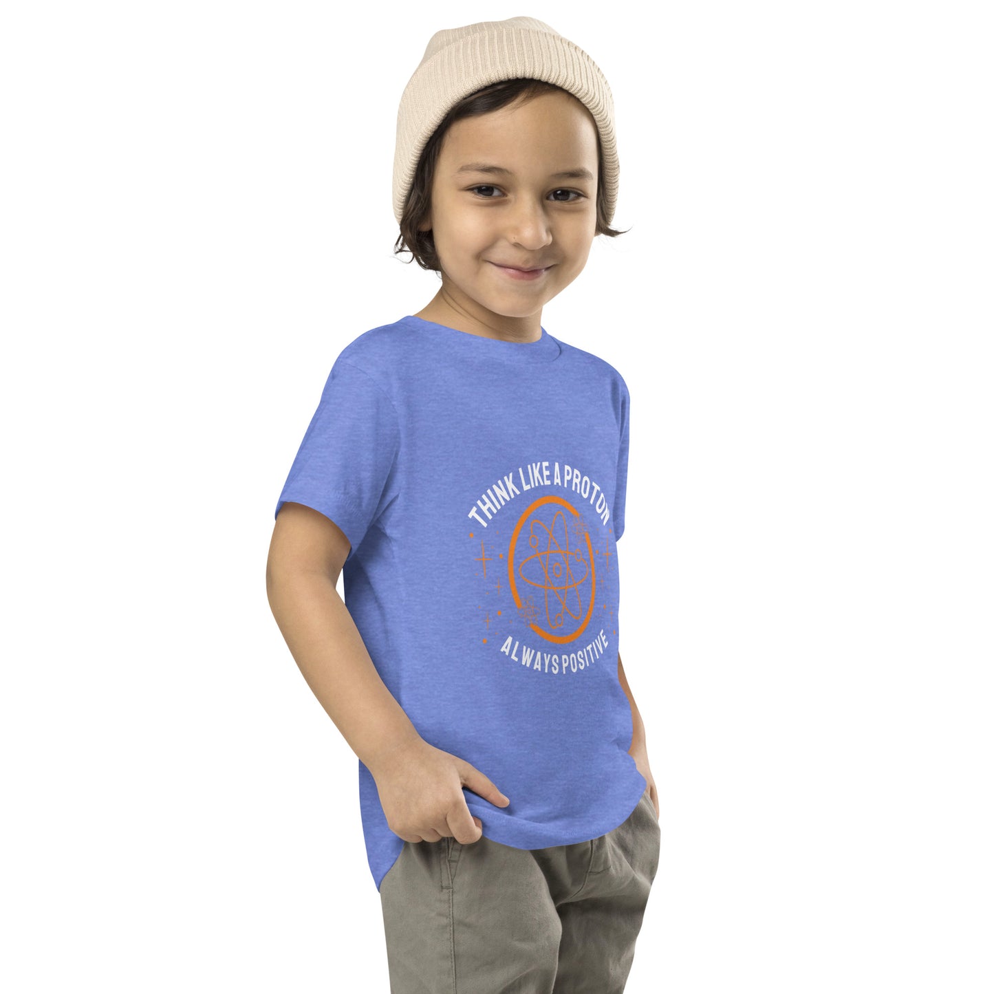 Toddler Short Sleeve Tee - Think Like A Proton - Always Positive