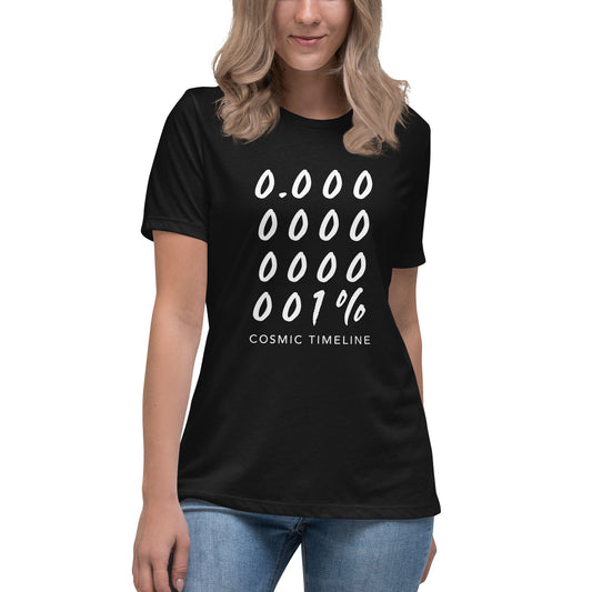 Women's Relaxed T-Shirt - Cosmic Timeline