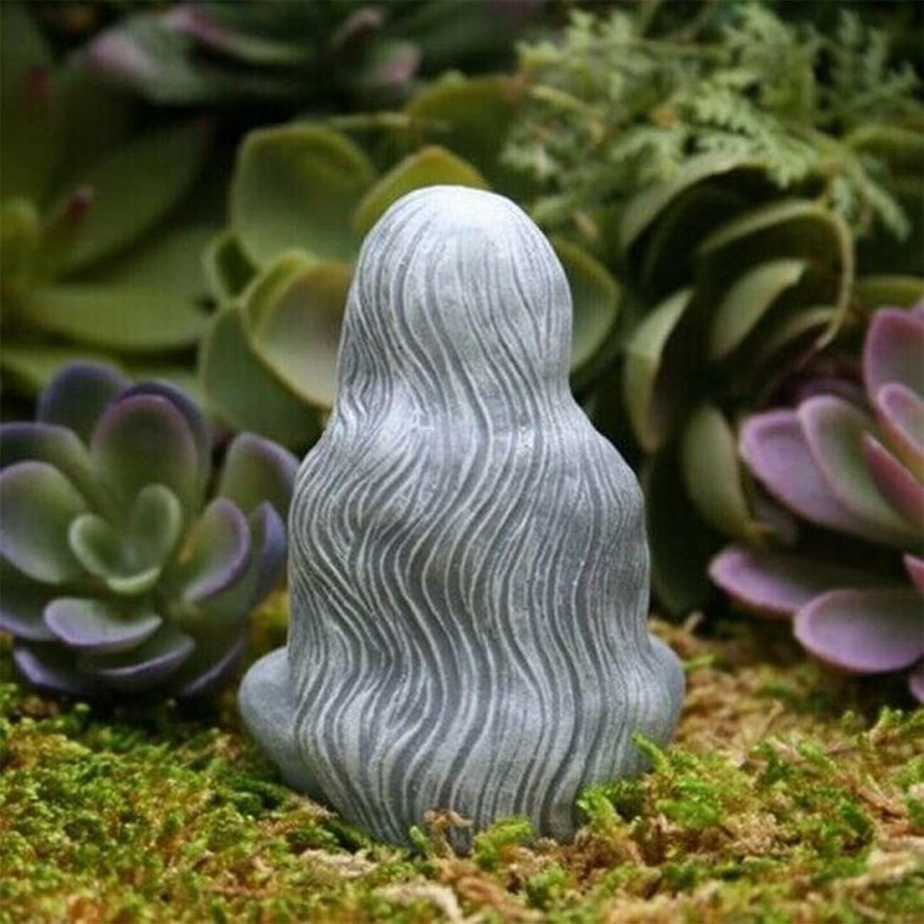 CYISONAL 1 Pcs Moon Goddess Statue Resin Craft Ornament,Bronze Abstract Moon Goddess Sculpture Courtyard Office Home Decor Sculpture for Mother'S Day -8 * 5 * 4CM