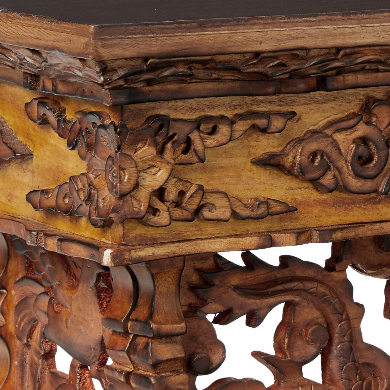Small Altar Table, Meditation Table Altar, Small Puja Table, Meditation Altar Wood Wiccan Buddhist, Tea Japanese, Low Side Dragon (Small)